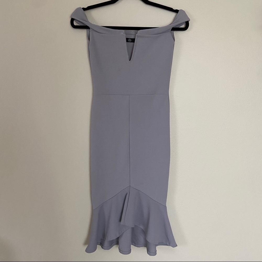 Lavender Off-the-Shoulder Mermaid Dress